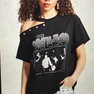 Forever 21 The Who One Shoulder Tee